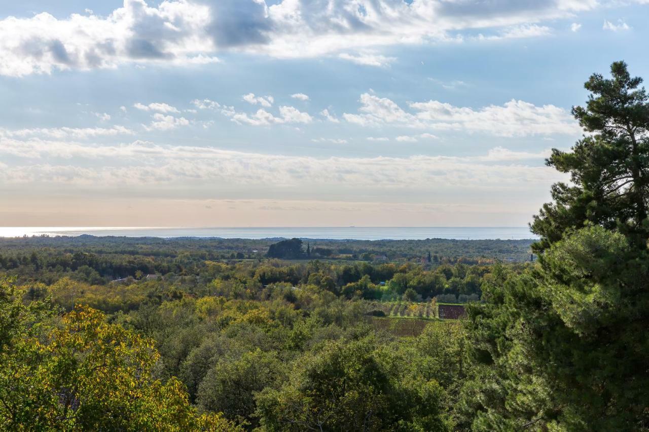 Villa Sterpazzi - Near Porec With Sea View, Private Jacuzzi, Sauna And Pool Visnjan Exterior photo